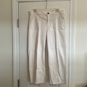 Lauren Conrad white full leg jeans